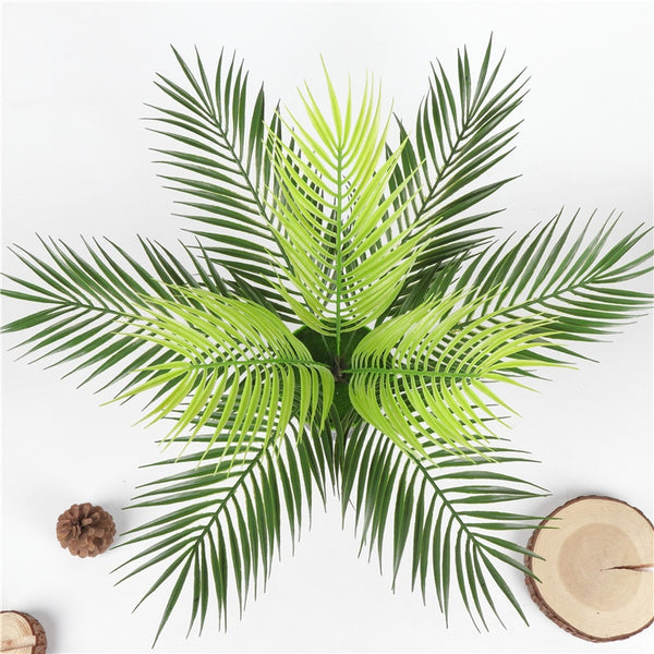 Palm tree leaf plant simulation plastic green plant