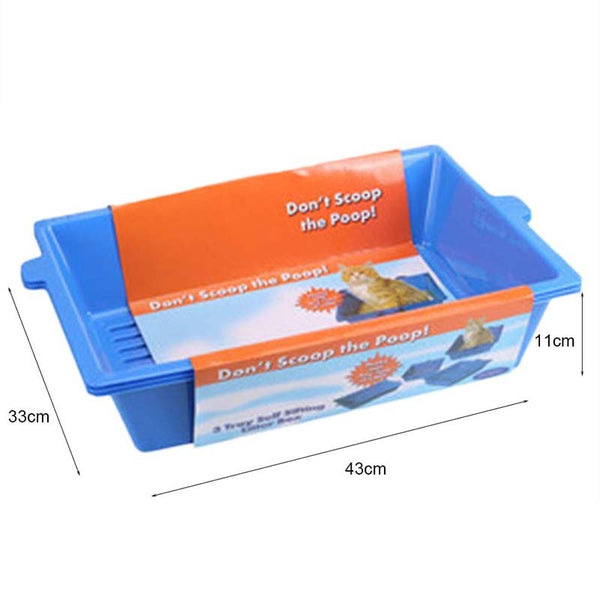 3PCS/Set Plastic Toilet Training Bedpan Litter Box - gocyberbiz.com